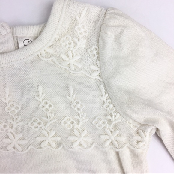 NWOT Cherokee Off White Long Sleeved Lace … - Picture 3 of 5